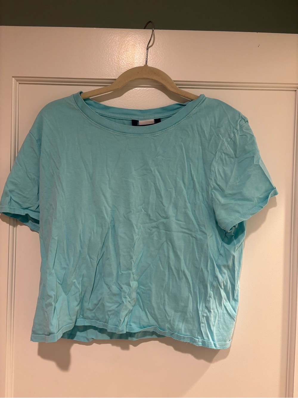 Outdoor Voices Aqua Crewneck Short Sleeve Tee